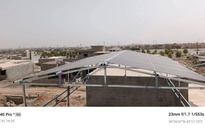 منظومة طاقة شمسية E2W Topology و تصميم جلسة من خلال الالواح الشمسية-بعشيقة حي الملايين